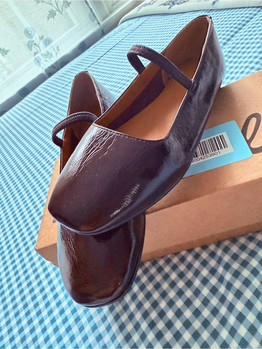 Madewell Dark burgundy/brown Mary Jane Flats - Picture 5 of 5